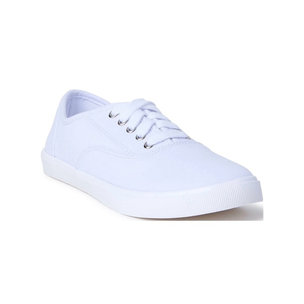 Time and Tru Women's Casual
Lace-up Wide-Width Sneakers Size 7W White